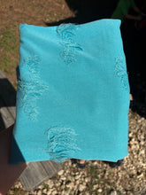 Load image into Gallery viewer, Neon blue distressed