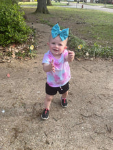 Load image into Gallery viewer, Neon blue distressed