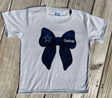 Load image into Gallery viewer, School/team bow tee