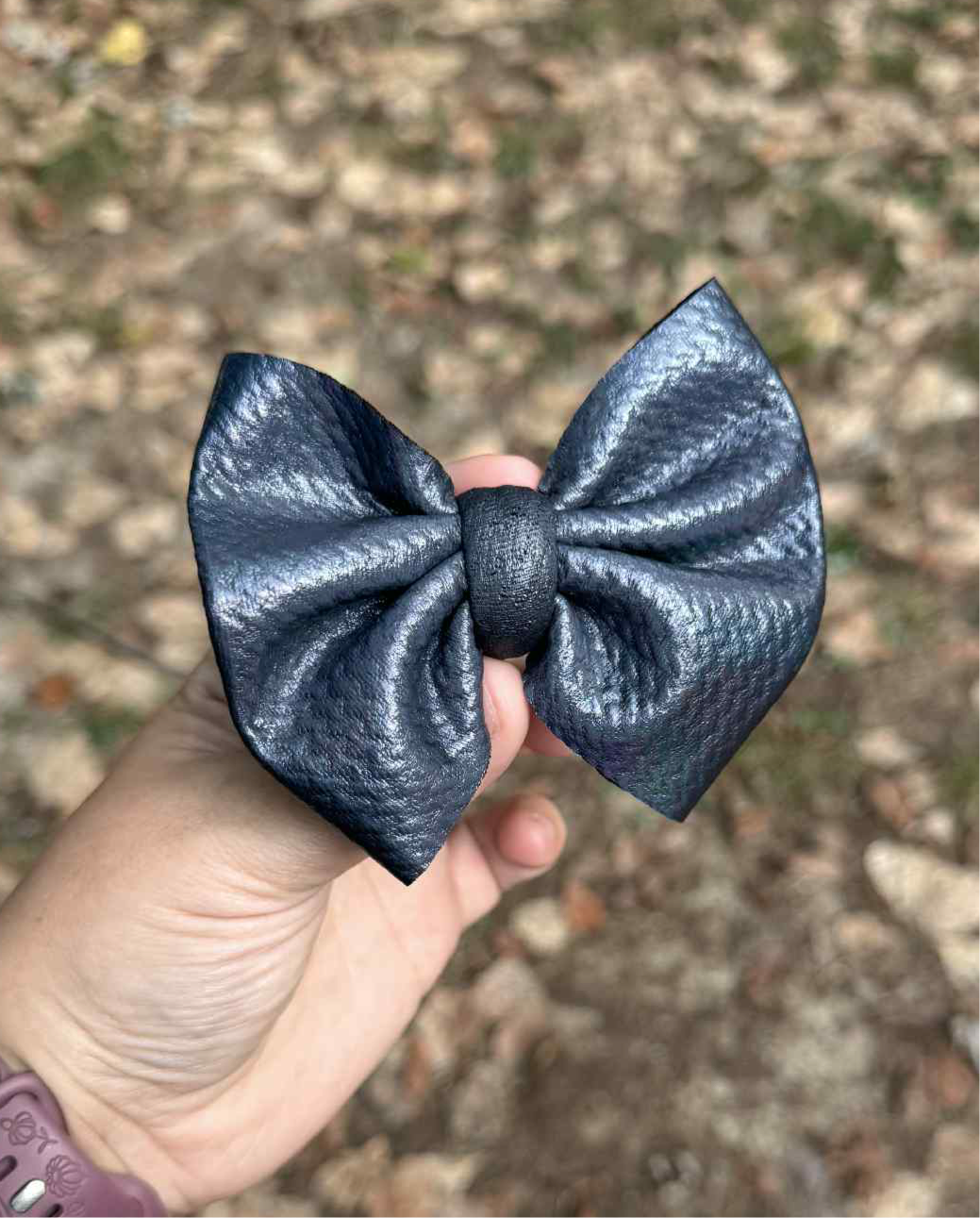Charcoal pleather