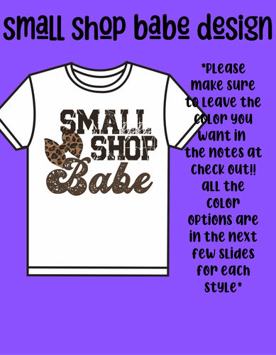 Small shop babe tee