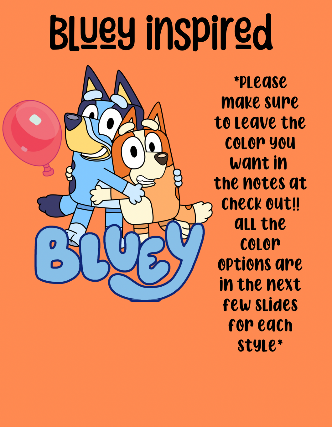 Bluey inspired design