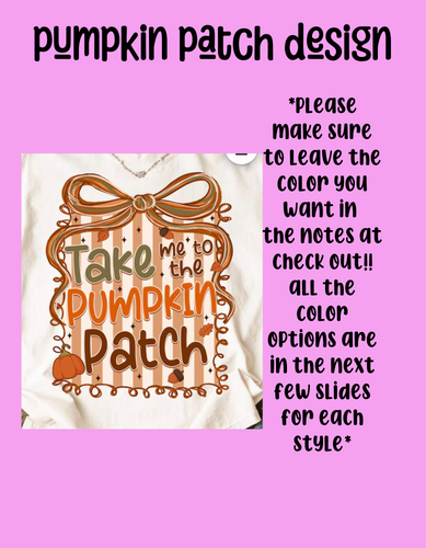 Pumpkin patch design