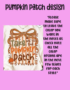 Pumpkin patch design