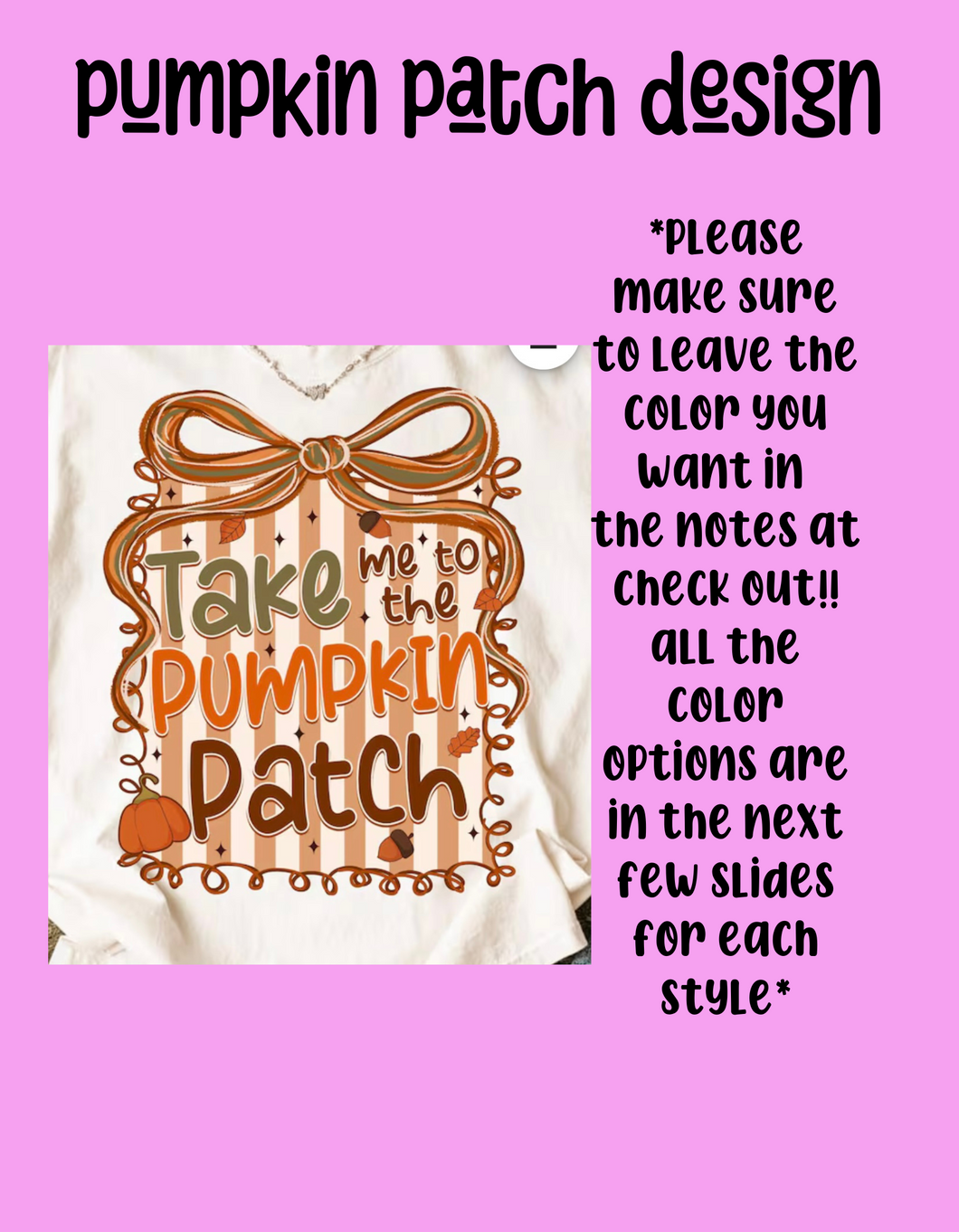 Pumpkin patch design