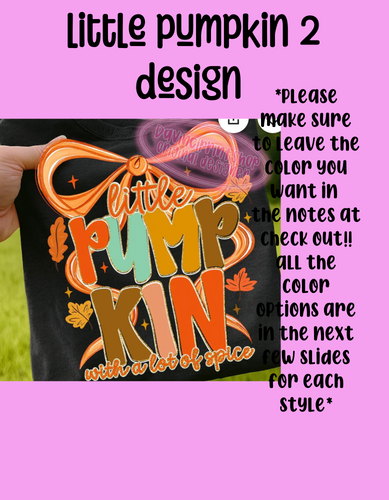 Little pumpkin design 2