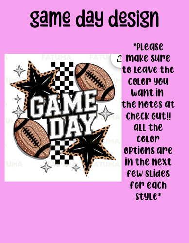 Game day 2 design