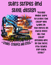 Load image into Gallery viewer, Stars stripes and steel design