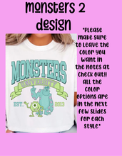 Load image into Gallery viewer, Monsters 2 design