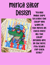 Load image into Gallery viewer, Merica gator design