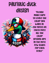 Load image into Gallery viewer, Patriotic duck design