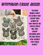 Load image into Gallery viewer, Affirmation Easter tee design