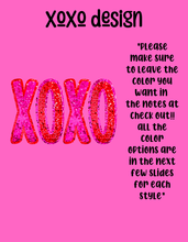 Load image into Gallery viewer, Xoxo tee design