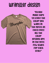Load image into Gallery viewer, Wrangler tee design