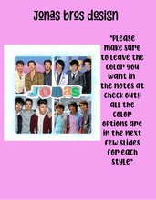 Load image into Gallery viewer, Jonas bros design