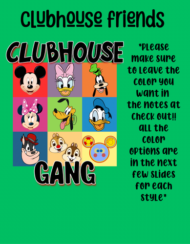 Clubhouse friends design