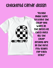 Load image into Gallery viewer, Carhar checkered tee design