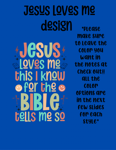 Jesus loves me design