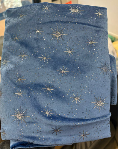 Midnight Blue velvet star burst