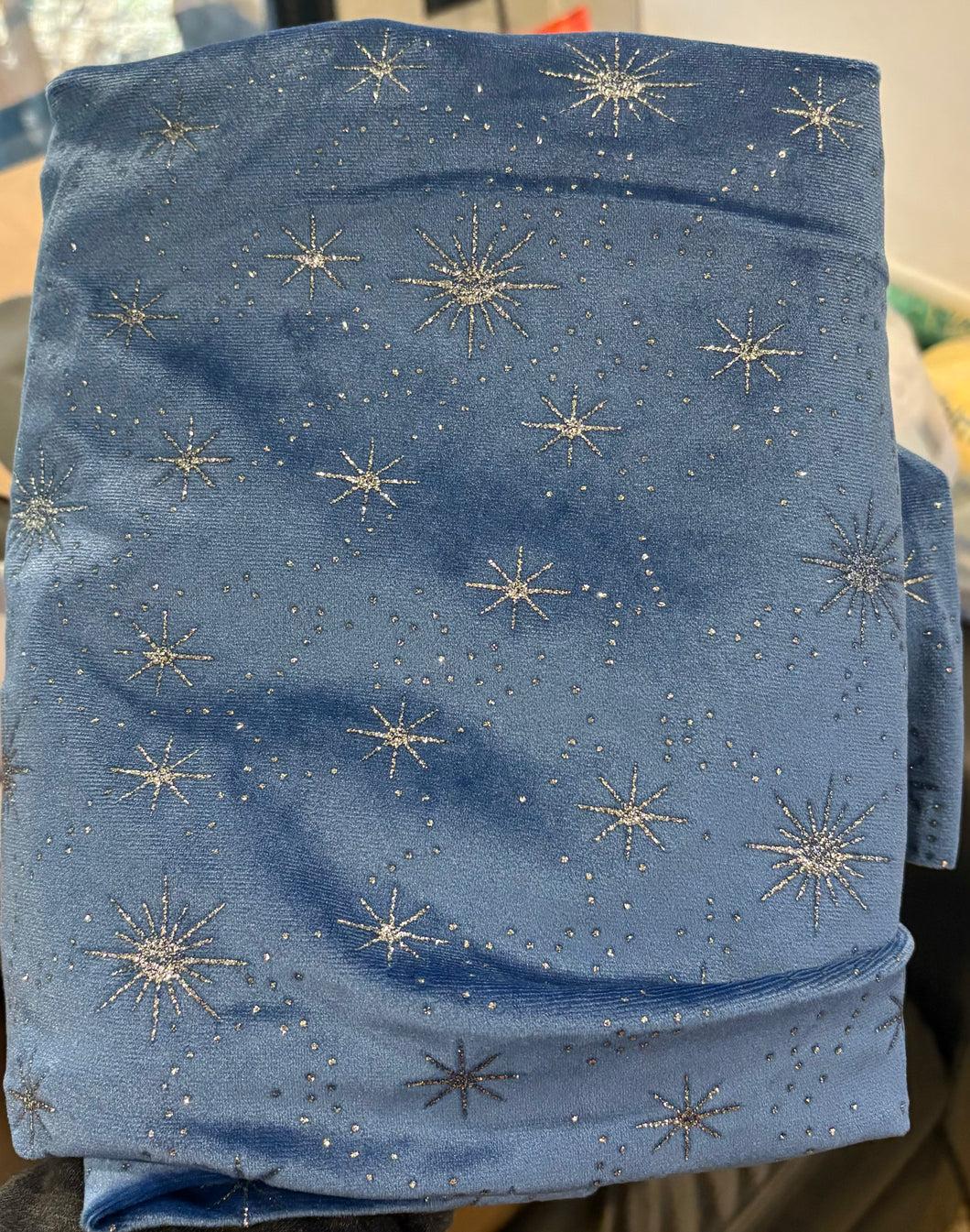 Midnight Blue velvet star burst