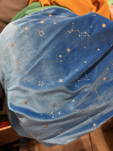 Blue galaxy velvet