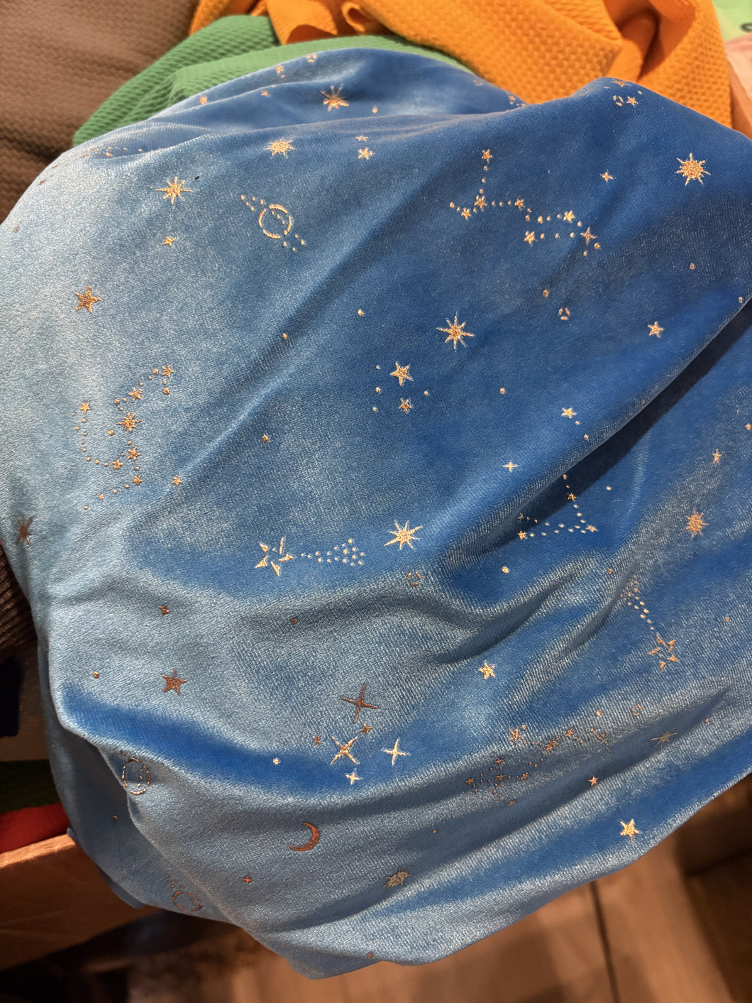 Blue galaxy velvet