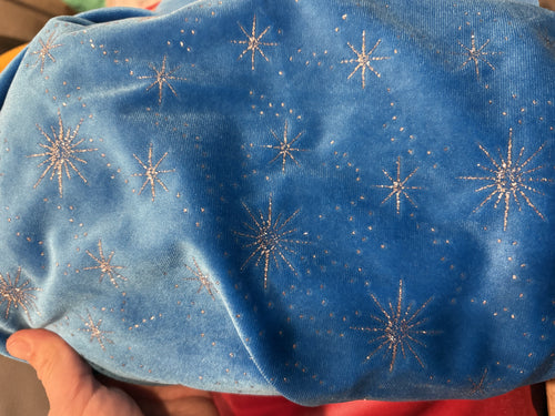 Blue velvet star burst