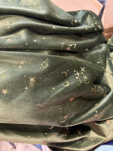 Olive galaxy velvet