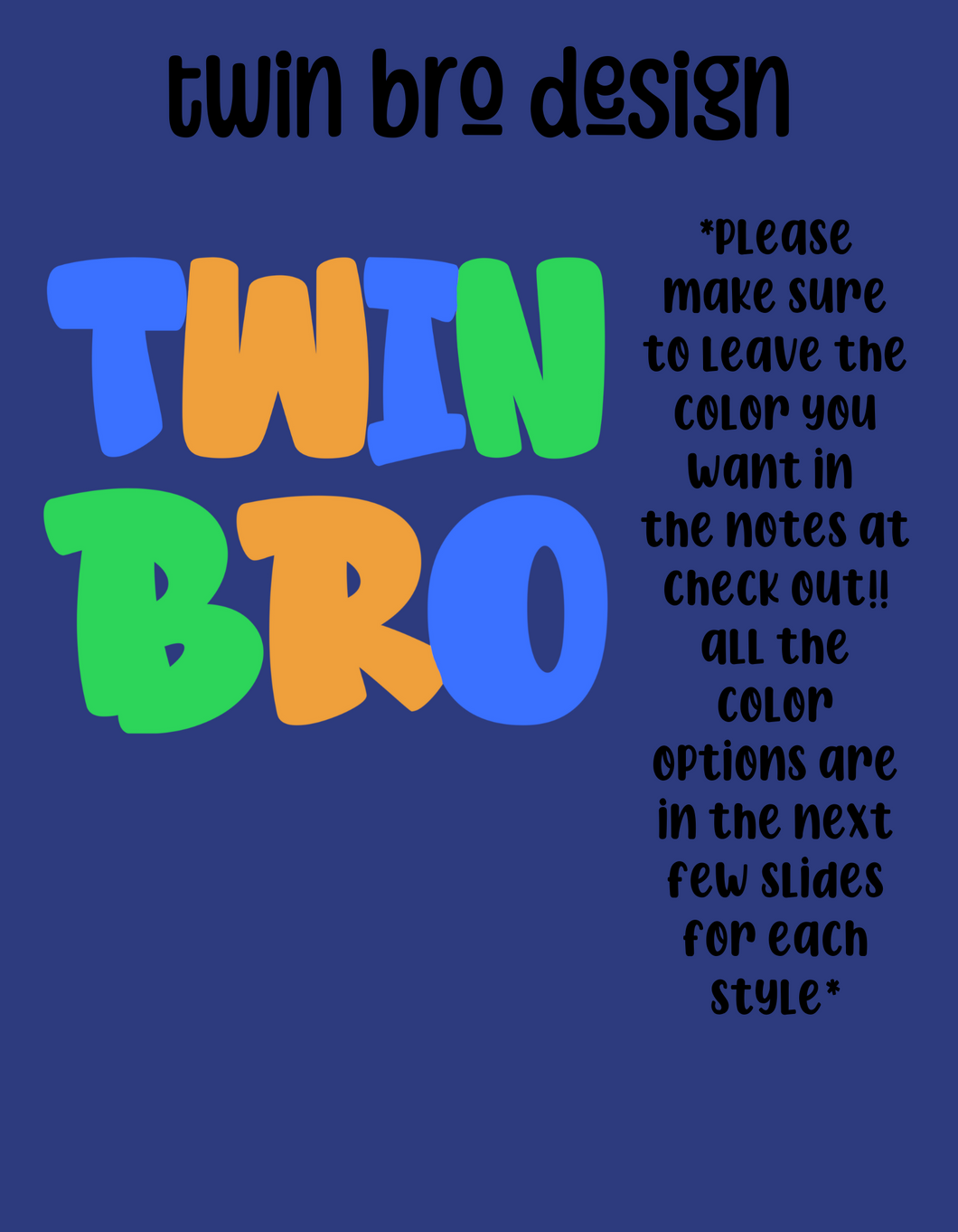 Twin bro tee