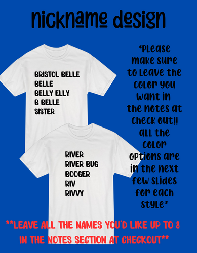 Nickname tee
