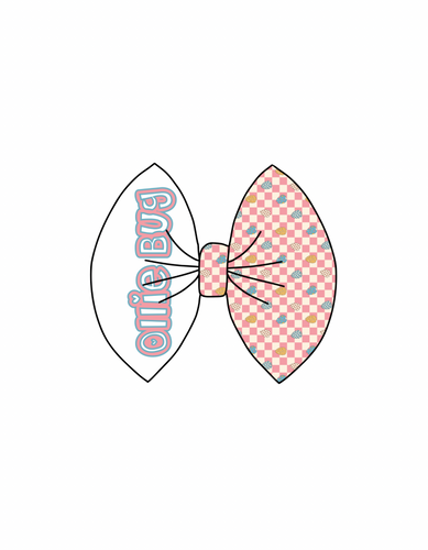 **CUSTOM** easter design #2 name bow