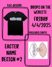 Load image into Gallery viewer, **CUSTOM** easter design #2 name bow
