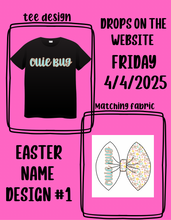 Load image into Gallery viewer, **CUSTOM** easter design #1 name bow