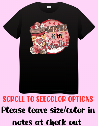 Coffee valentines design