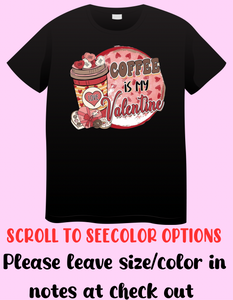 Coffee valentines design