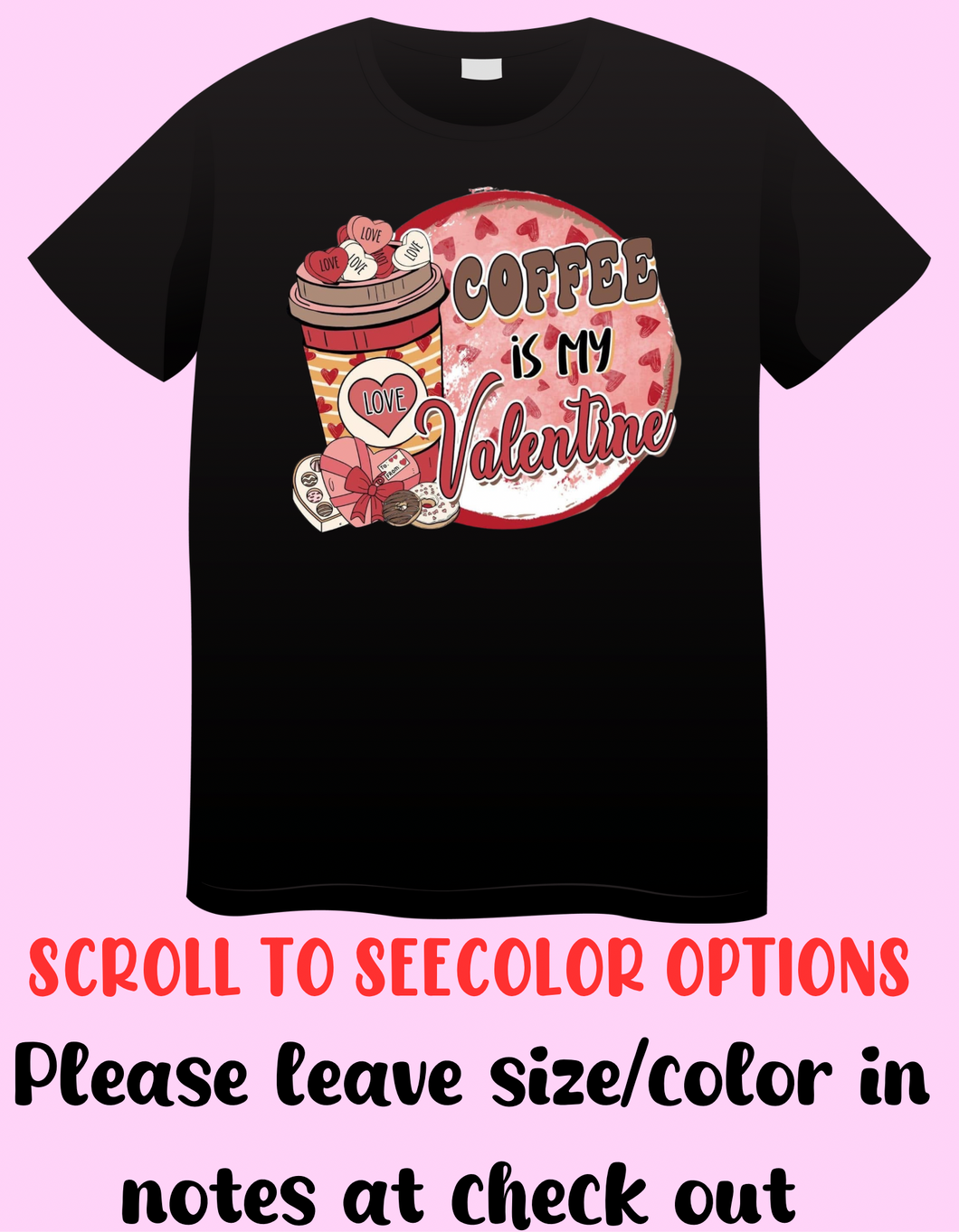 Coffee valentines design