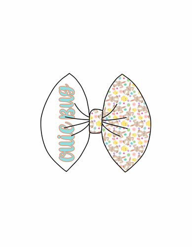 **CUSTOM** easter design #1 name bow